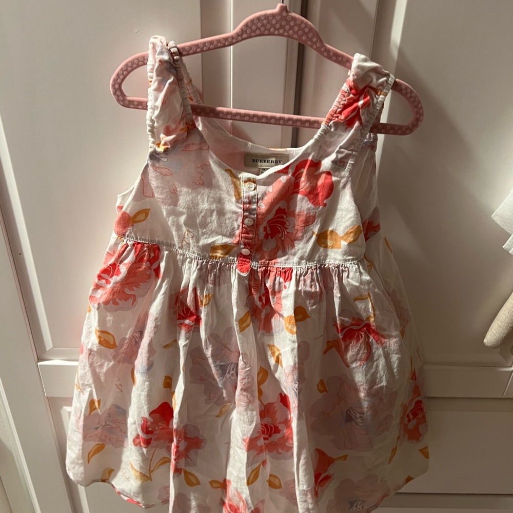 Floral Burberry dress size 3 sleeveless